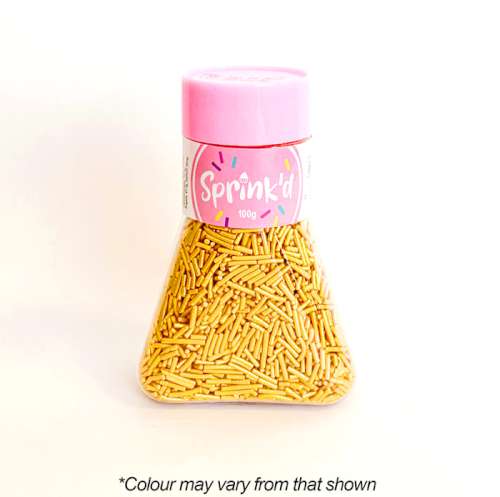 Sprink'd Sprinkles - Jimmies Gold - Click Image to Close